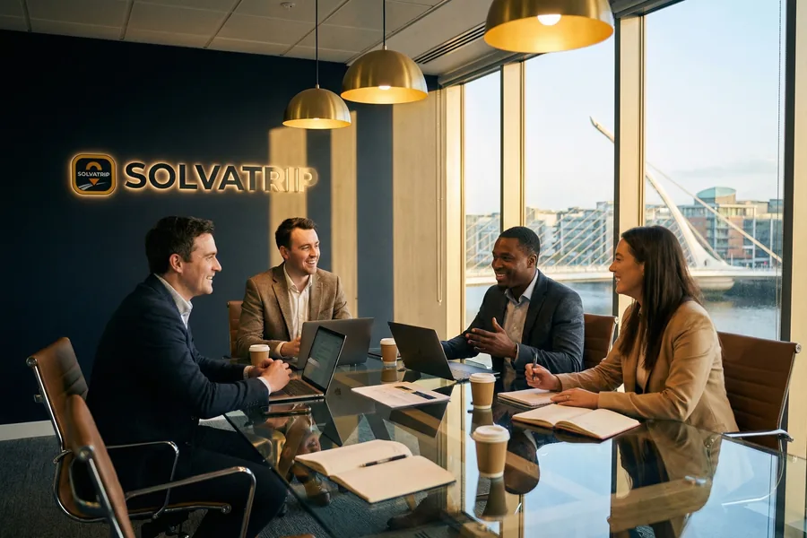 Solvatrip team working together